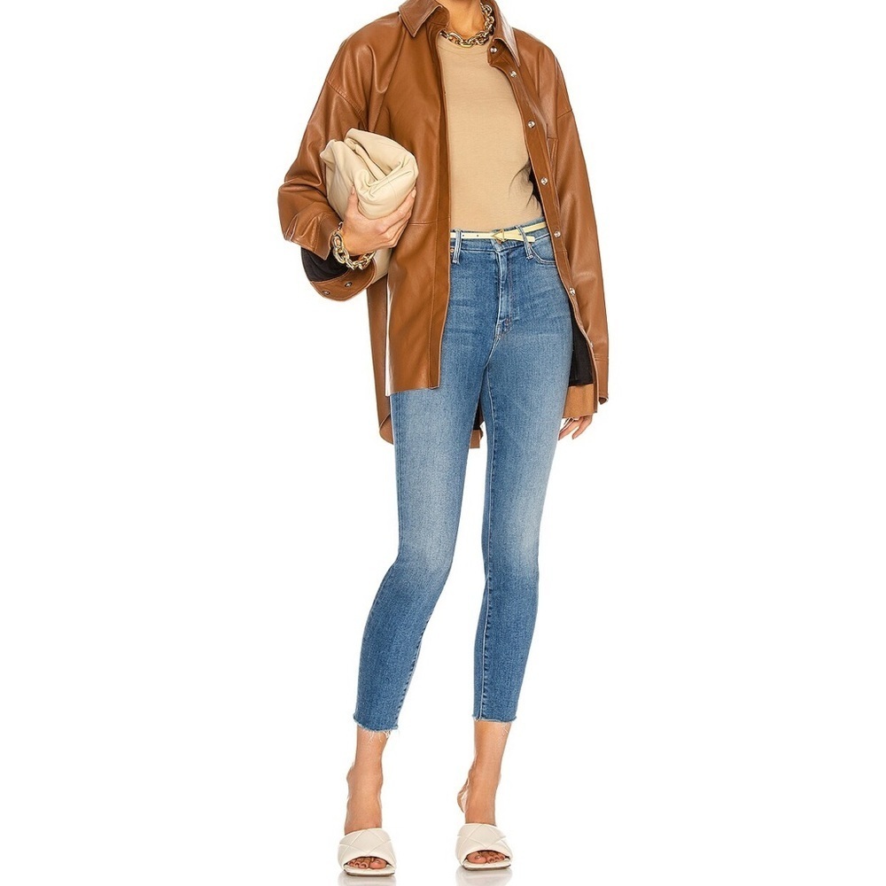 MOTHER jeans Looker Ankle Fray 27